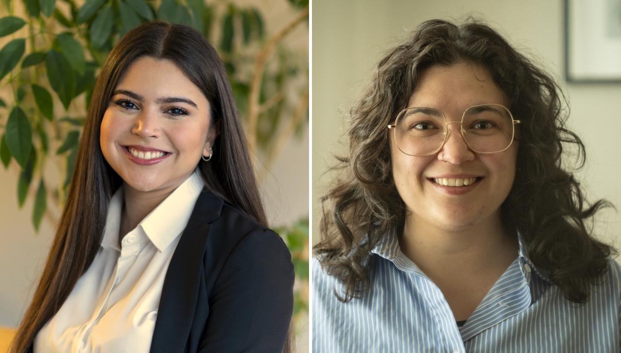 Nadine Cheffi and Constance-Marguerite Proulx