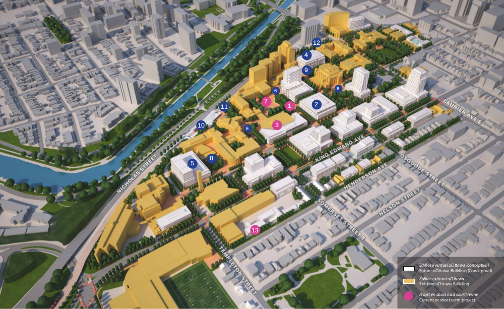 Rendering of core precincts