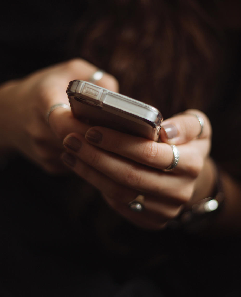Hands on the phone