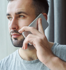 Someone over the phone
