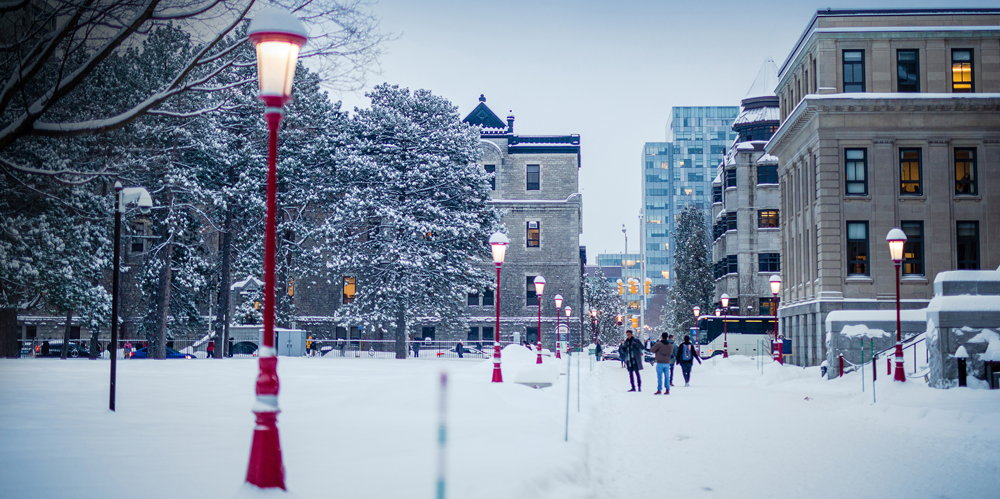 uOttawa campus in winter
