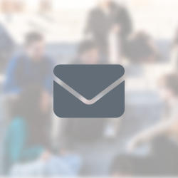 Email icon on a blurred background