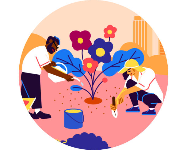 Illustration for the graduate student association