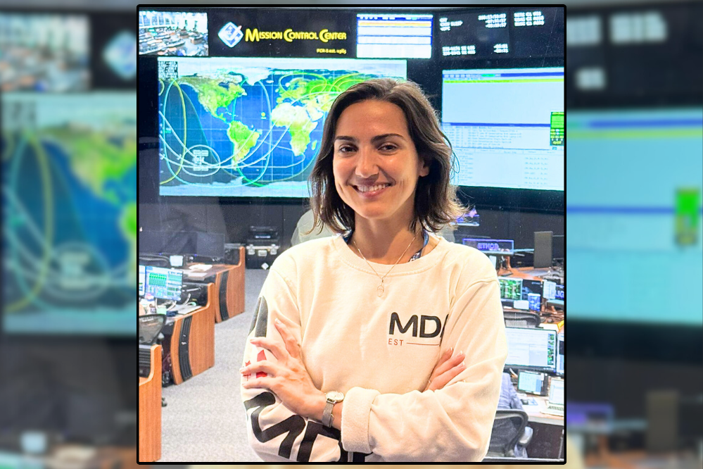 Ola Mirzoeva at Mission Control of International Space University