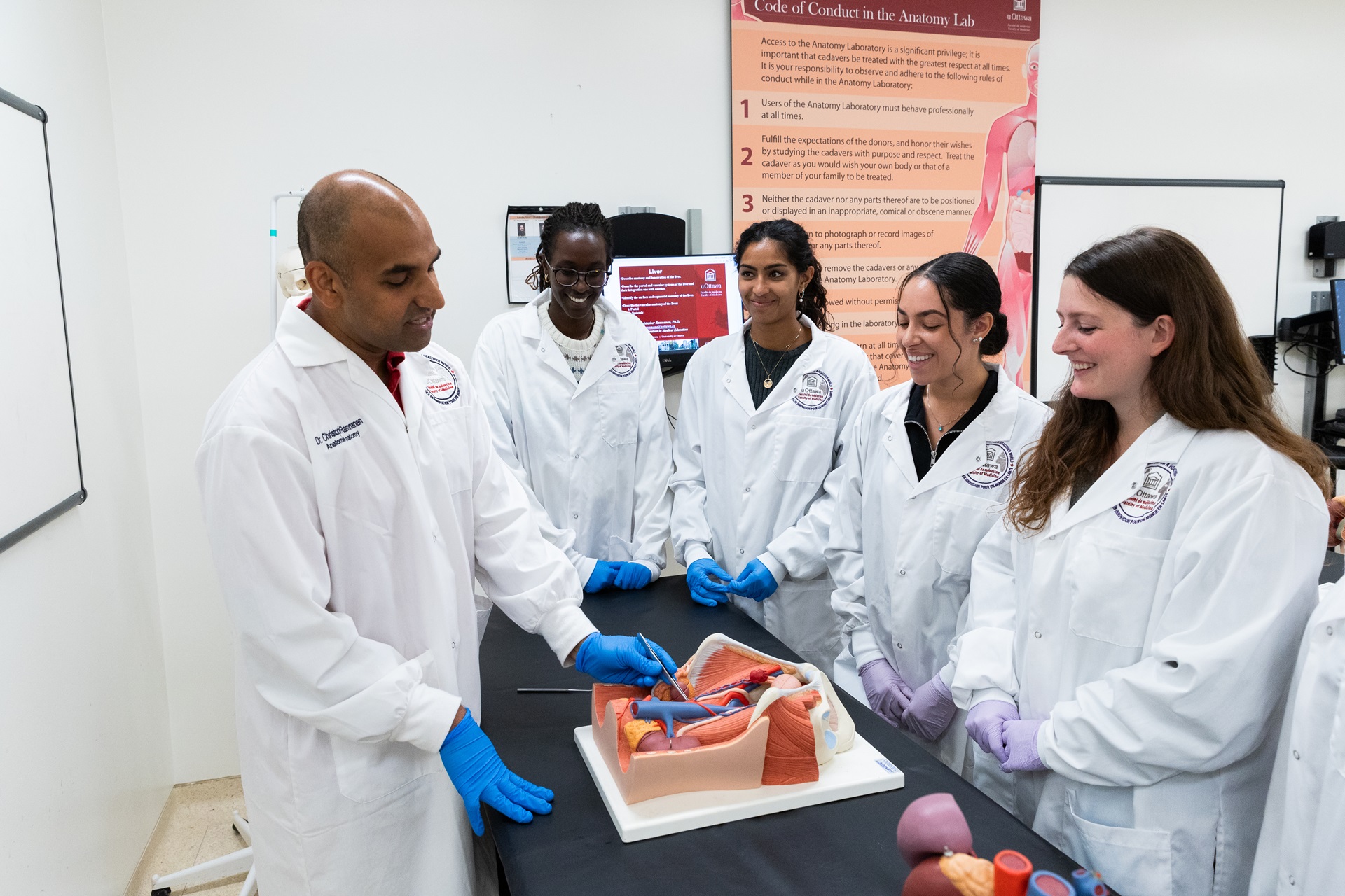 Anatomy faculty and graduate students are core educators in the uOttawa MD Program.