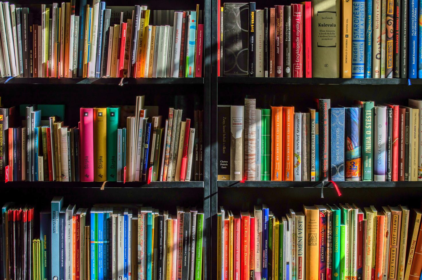 Row of books