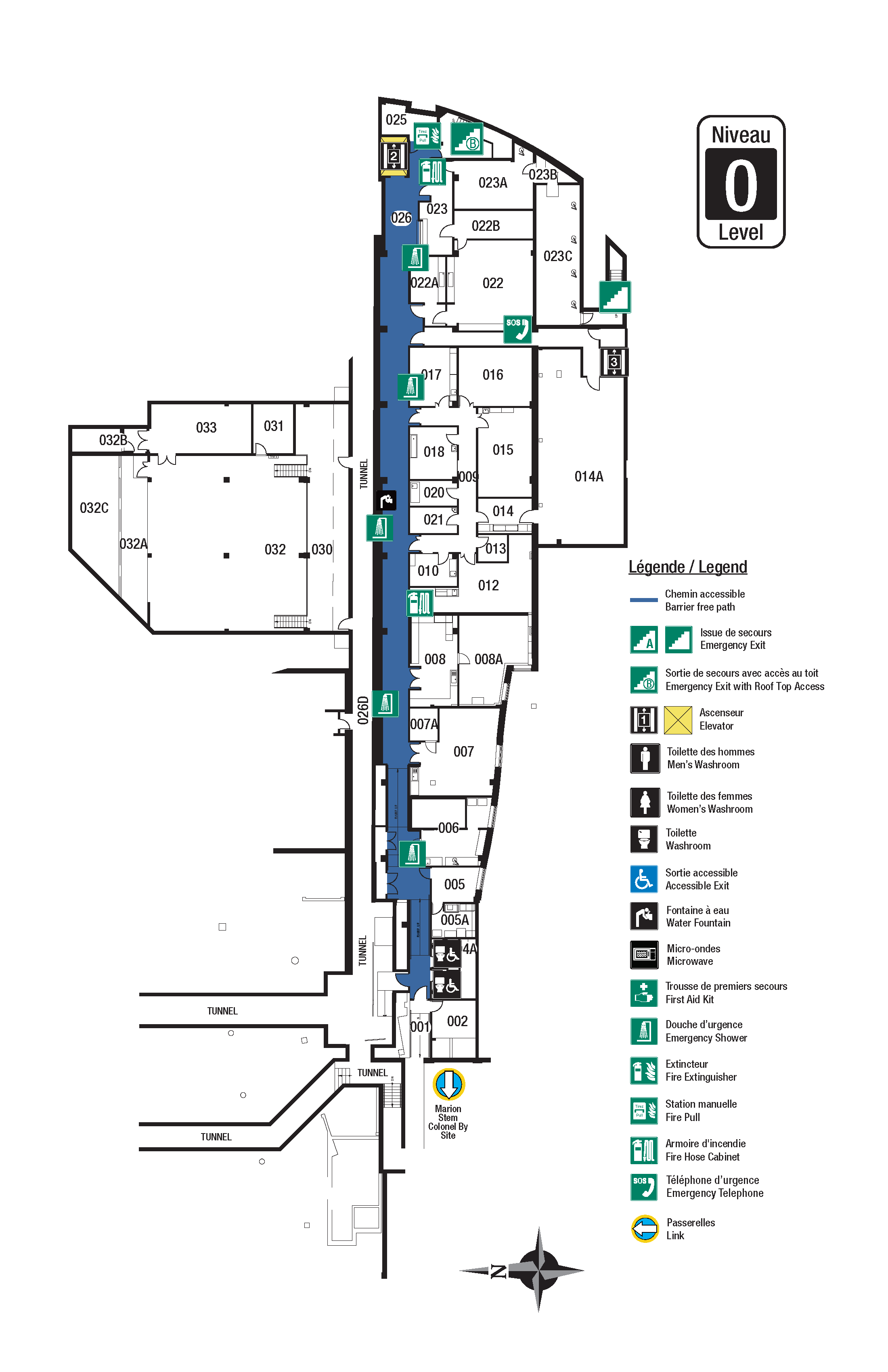 Carte accessible - DRO niveau 0