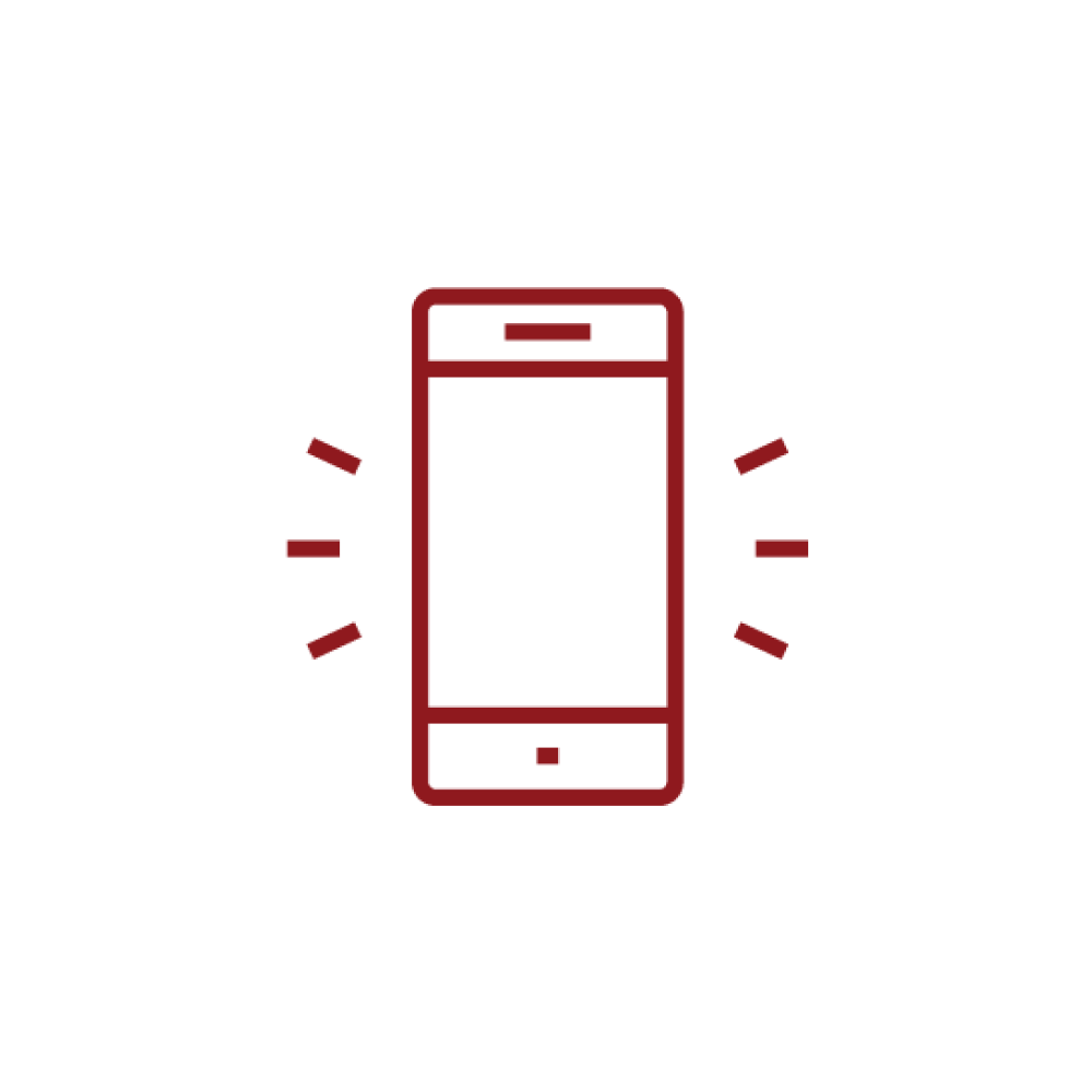 Icône d'un téléphone intelligent
