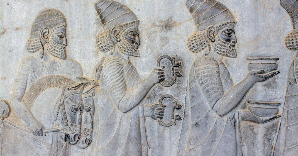 Bas-relief de Persépolis, en Iran.