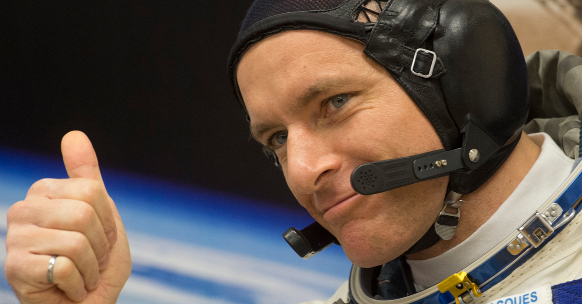 David Saint-Jacques, astronaute de l’ASC, dans sa combinaison spatiale