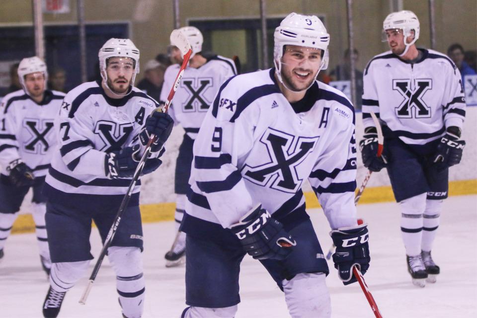Nathan Chiarlitti playing hockey