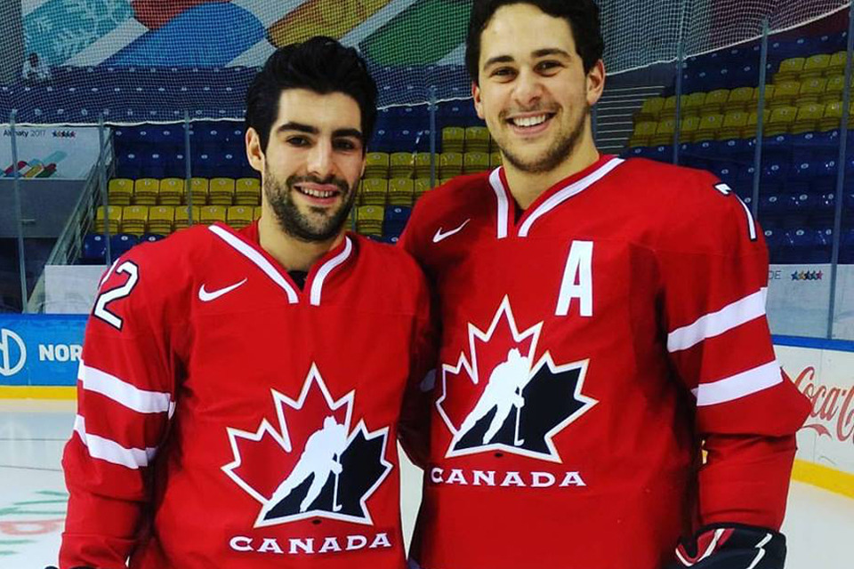 Nathan Chiarlitti played hockey for Team Canada