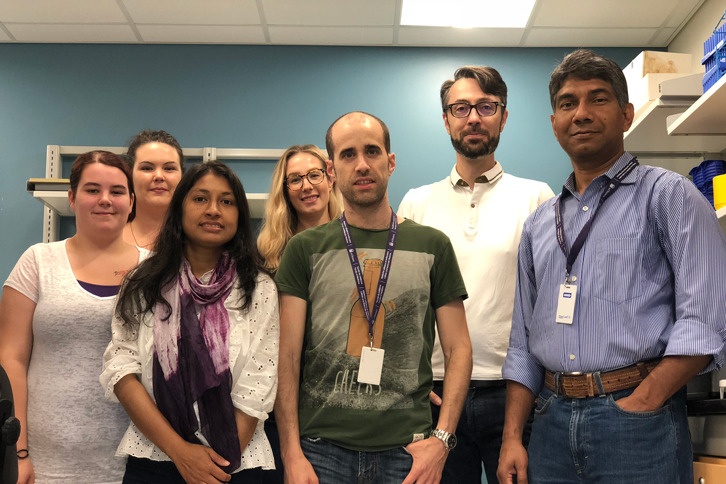Photo of the members of the Damien D’Amours lab