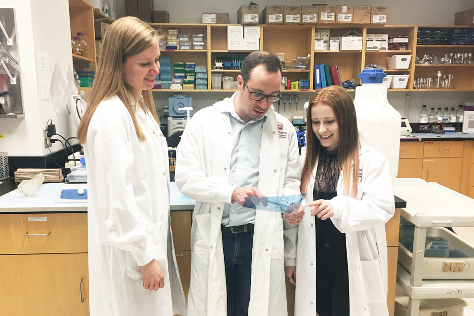Dr. Michael Downey and his students.