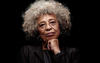 Activist Angela Davis, black woman with grey hair